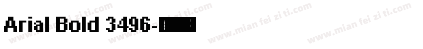 Arial Bold 3496字体转换